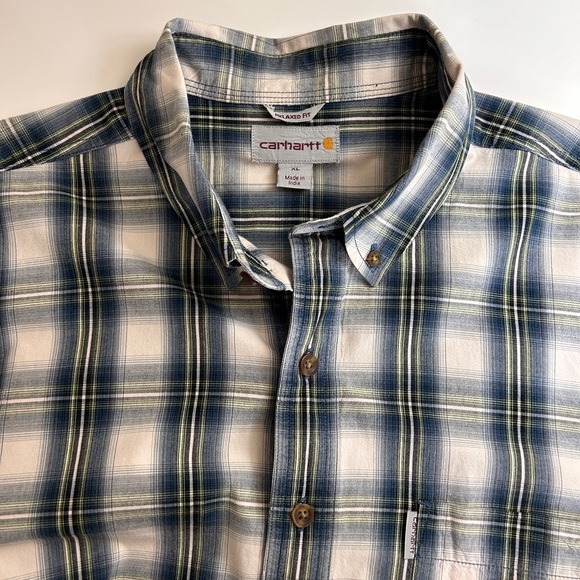 Carhartt men’s plaid button down size XL - Picture 5 of 8